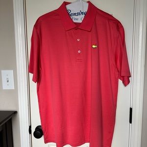 MASTERS Golf Augusta National Polo Solid Coral XL